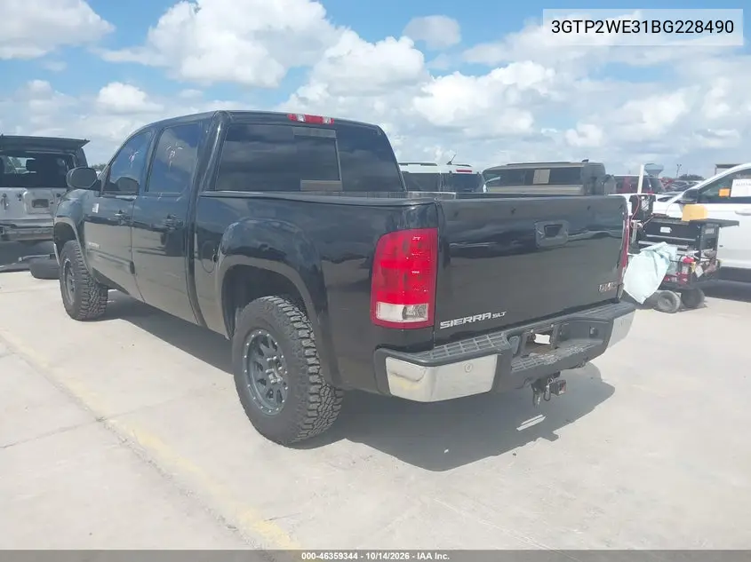 2011 GMC SIERRA VIN 3GTP2WE31BG228490 — фото 3