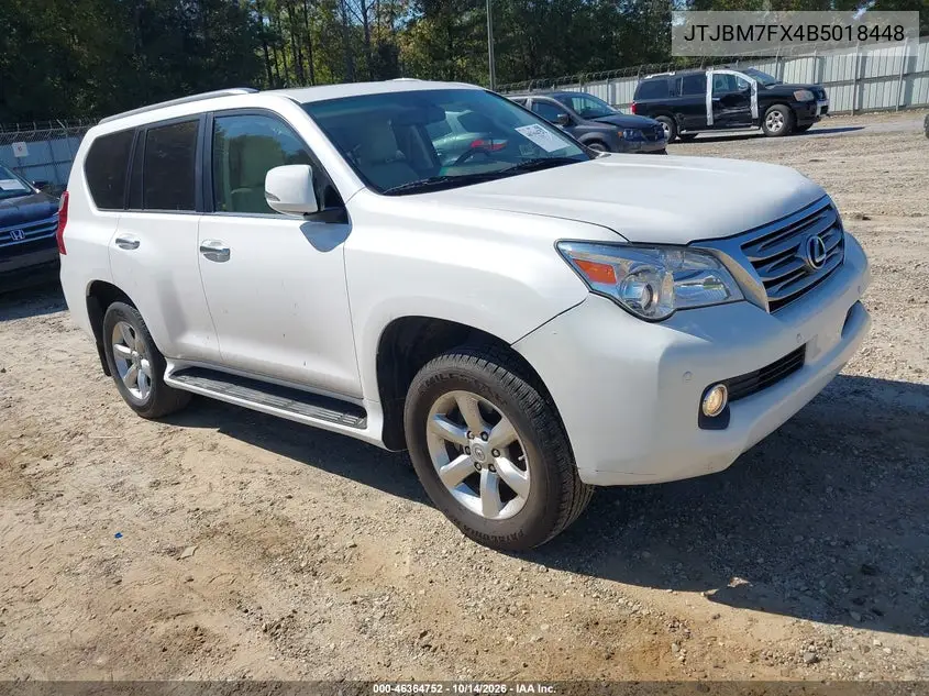 LEXUS GX 2011, VIN JTJBM7FX4B5018448