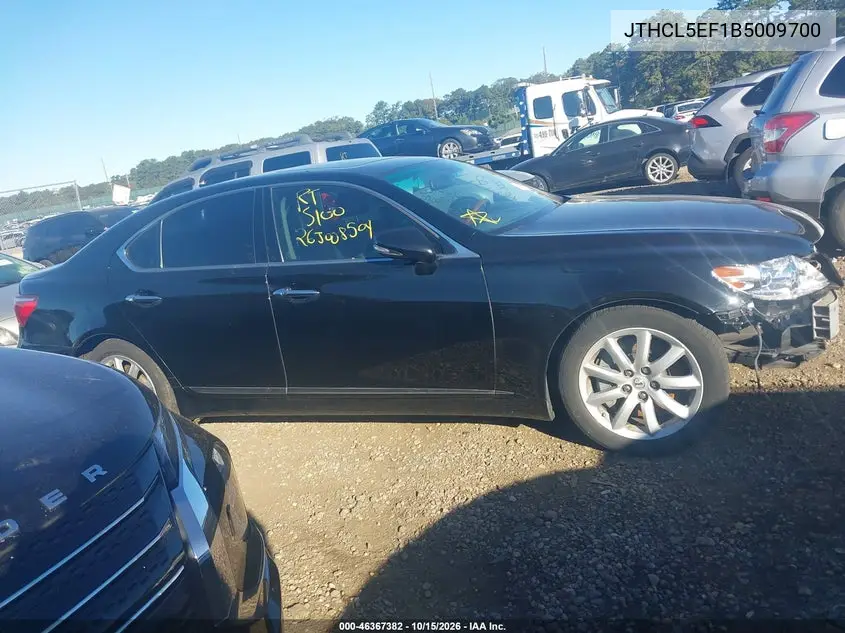 2011 LEXUS LS VIN JTHCL5EF1B5009700 — фото 12