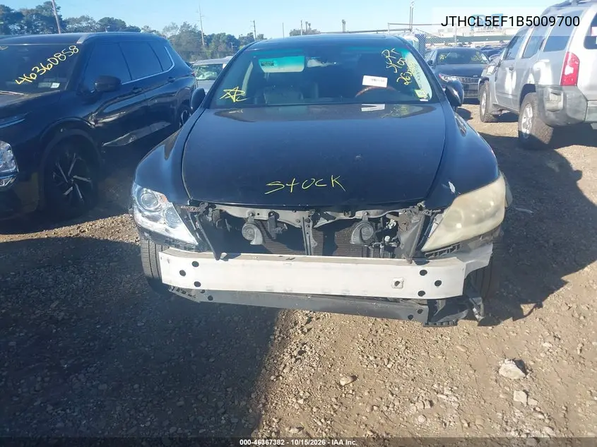 2011 LEXUS LS VIN JTHCL5EF1B5009700 — фото 6