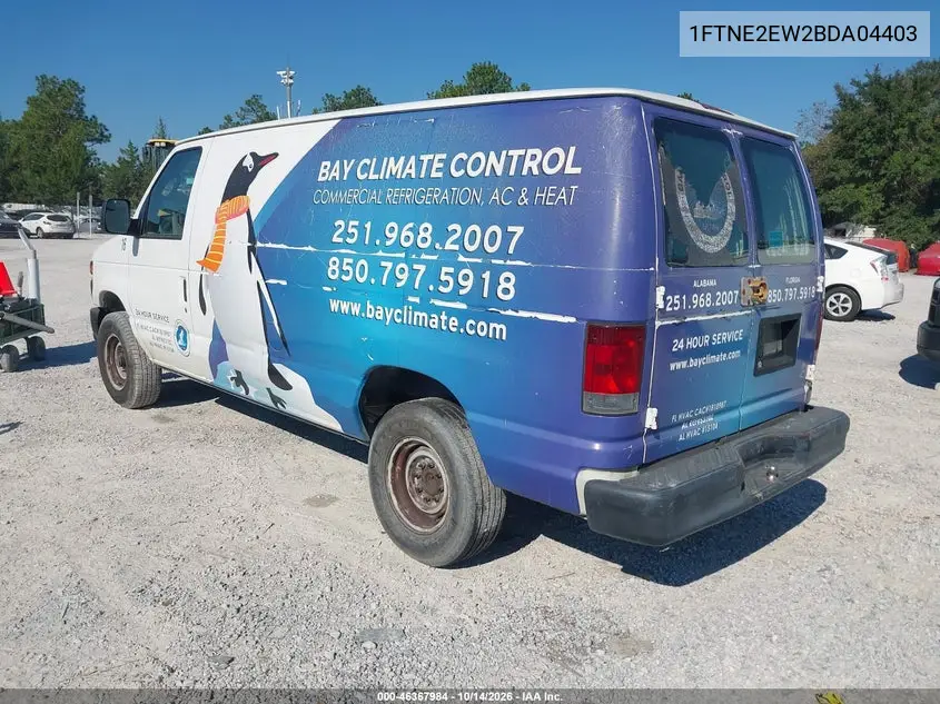 2011 FORD ECONOLINE VIN 1FTNE2EW2BDA04403 — фото 3