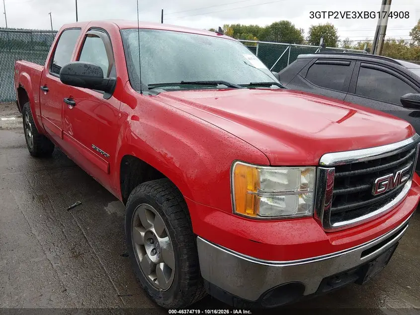 GMC SIERRA 2011, VIN 3GTP2VE3XBG174908