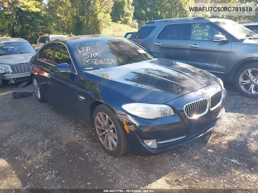 BMW 5ER 2011, VIN WBAFU7C50BC781518