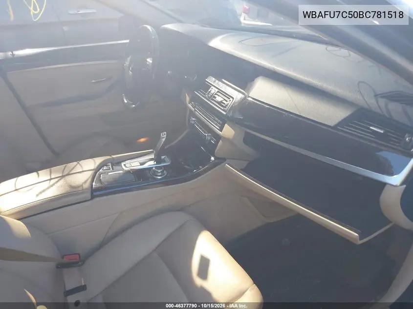 2011 BMW 5ER VIN WBAFU7C50BC781518 — фото 5