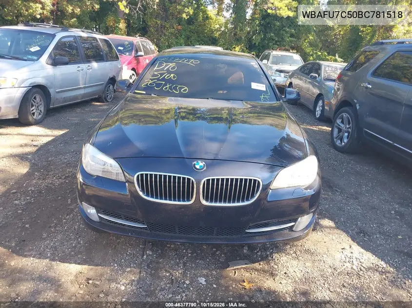 2011 BMW 5ER VIN WBAFU7C50BC781518 — фото 6