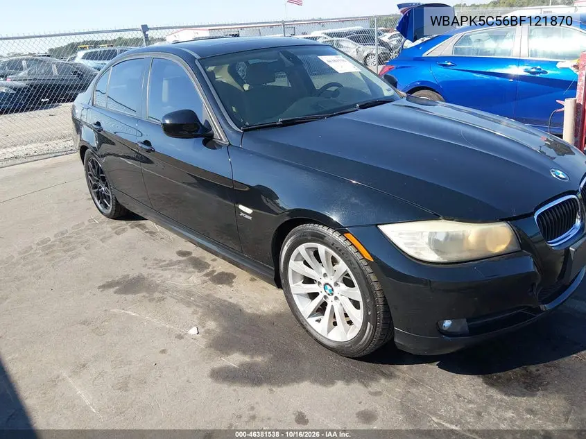 BMW 3ER 2011, VIN WBAPK5C56BF121870