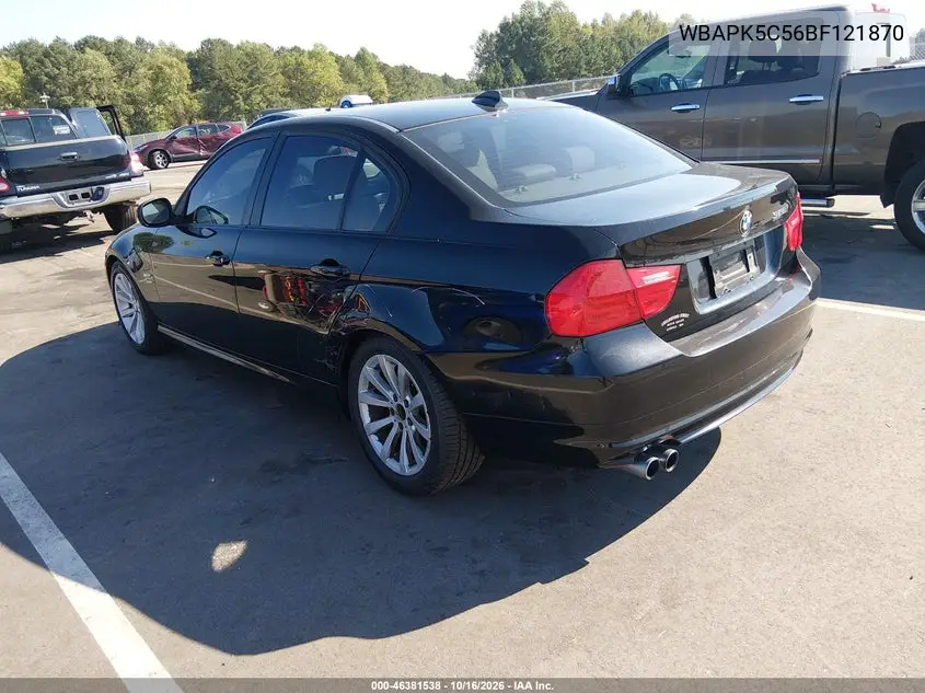 2011 BMW 3ER VIN WBAPK5C56BF121870 — фото 3