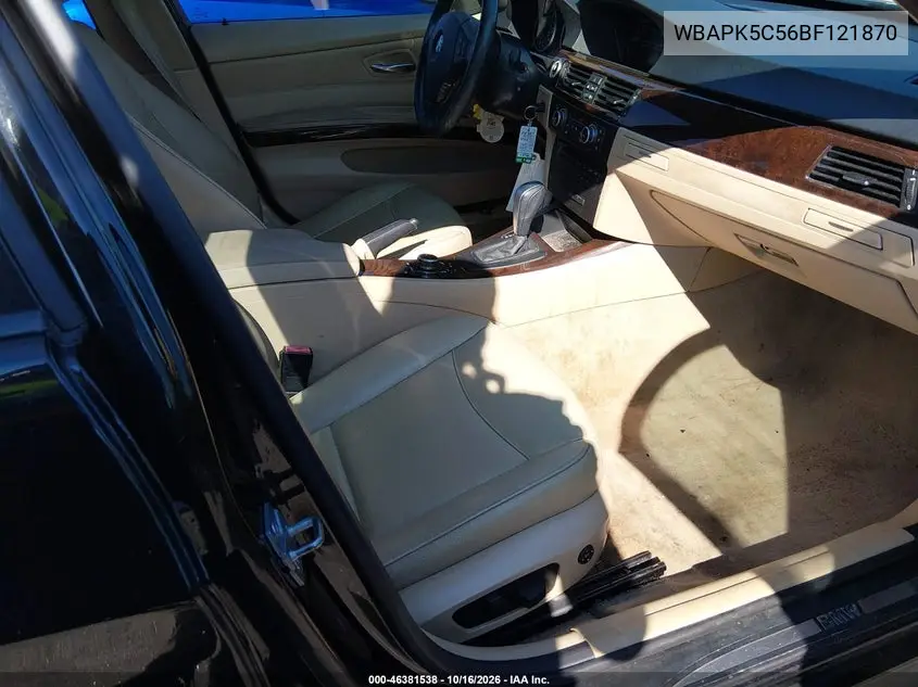 2011 BMW 3ER VIN WBAPK5C56BF121870 — фото 5