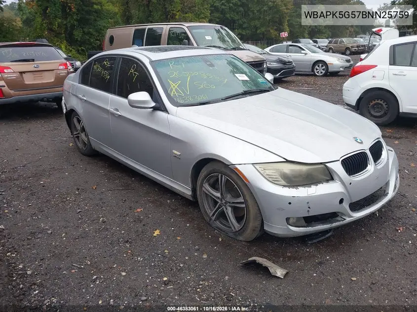 BMW 3ER 2011, VIN WBAPK5G57BNN25759
