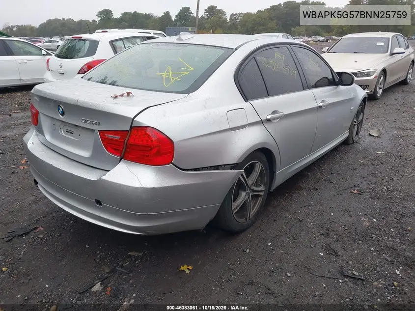 2011 BMW 3ER VIN WBAPK5G57BNN25759 — фото 4