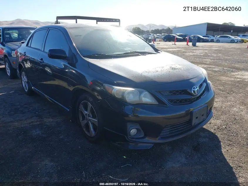 TOYOTA COROLLA 2011, VIN 2T1BU4EE2BC642060