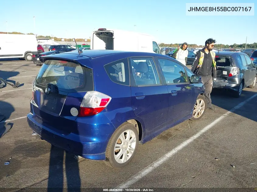 2011 HONDA FIT VIN JHMGE8H55BC007167 — фото 4