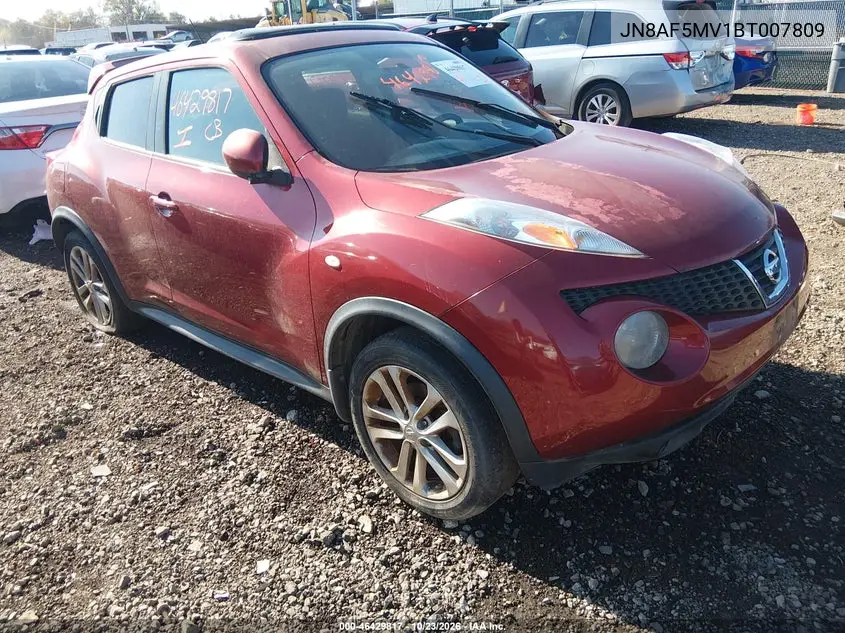 NISSAN JUKE 2011, VIN JN8AF5MV1BT007809