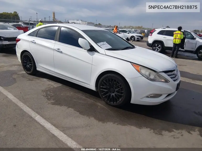 HYUNDAI SONATA 2011, VIN 5NPEC4AC7BH218875