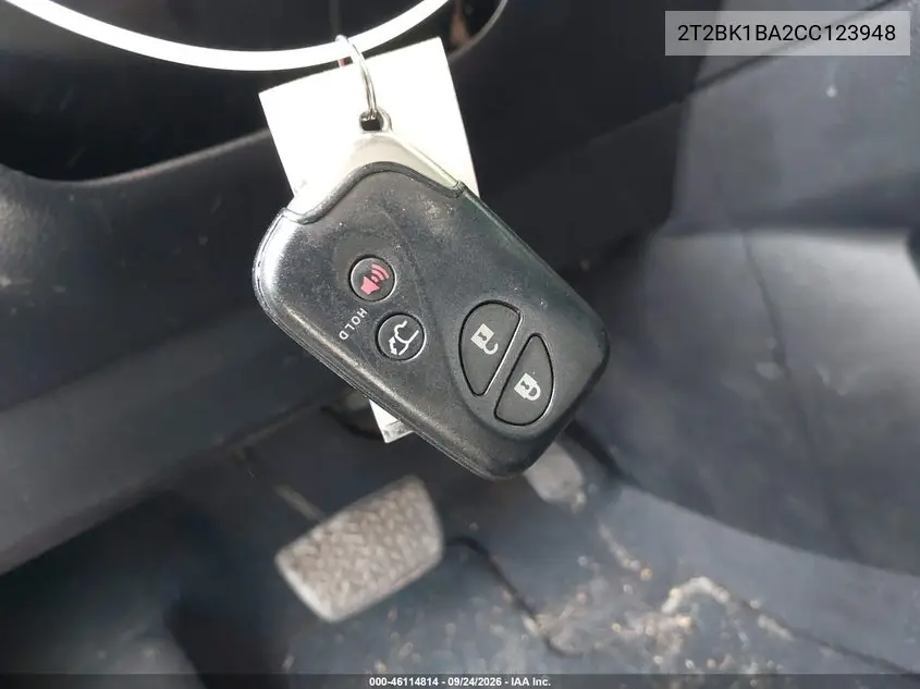 2012 LEXUS RX VIN 2T2BK1BA2CC123948 — фото 11