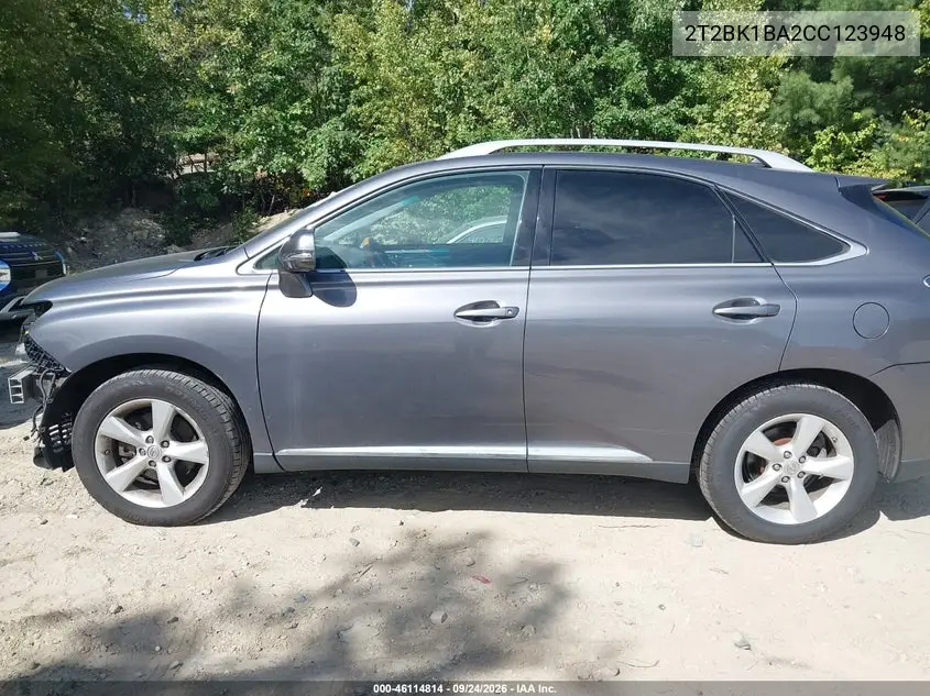 2012 LEXUS RX VIN 2T2BK1BA2CC123948 — фото 15