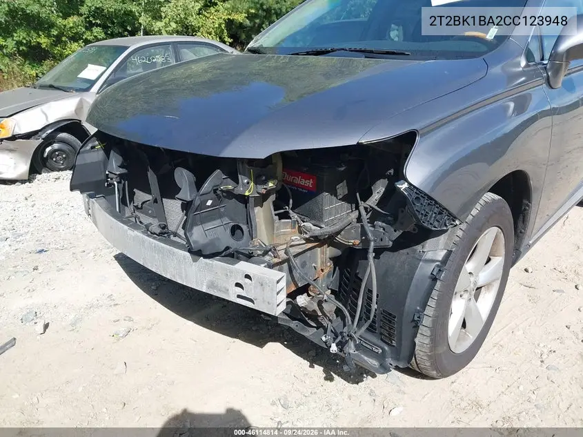 2012 LEXUS RX VIN 2T2BK1BA2CC123948 — фото 18