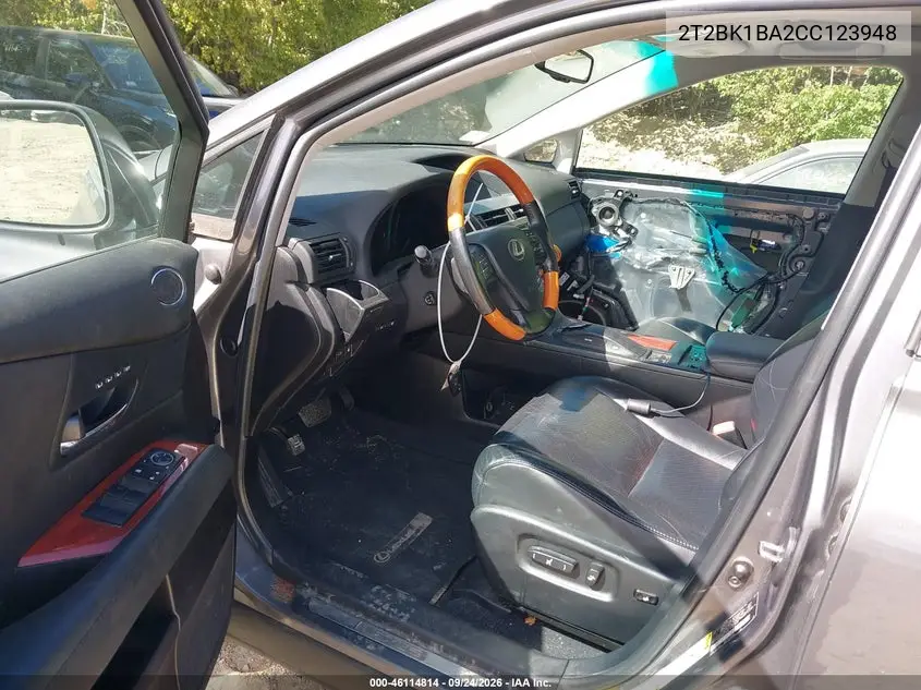 2012 LEXUS RX VIN 2T2BK1BA2CC123948 — фото 5