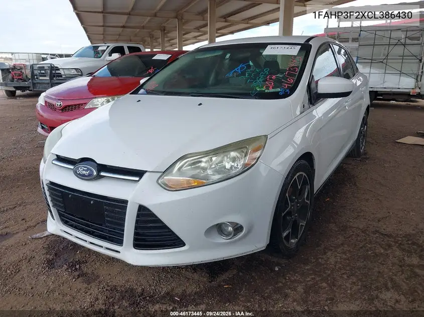2012 FORD FOCUS VIN 1FAHP3F2XCL386430 — фото 2