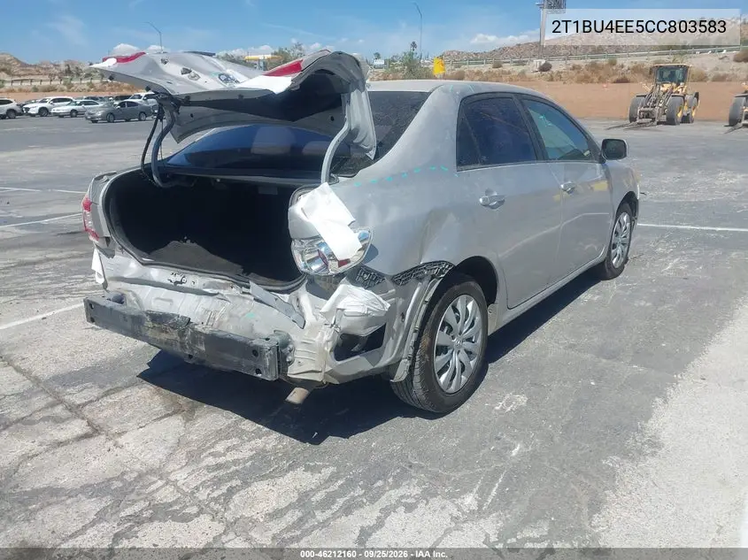 2012 TOYOTA COROLLA VIN 2T1BU4EE5CC803583 — фото 4