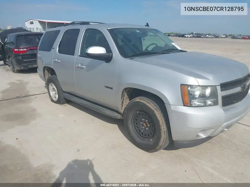 CHEVROLET TAHOE 2012, VIN 1GNSCBE07CR128795