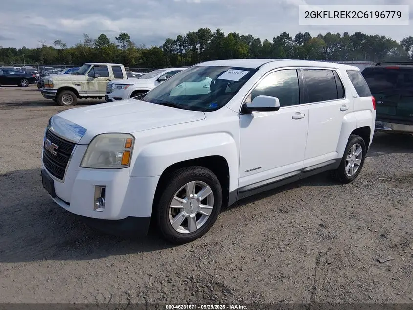 2012 GMC TERRAIN VIN 2GKFLREK2C6196779 — фото 2