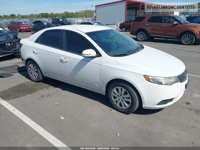 KIA FORTE 2012, VIN KNAFU4A28C5641035