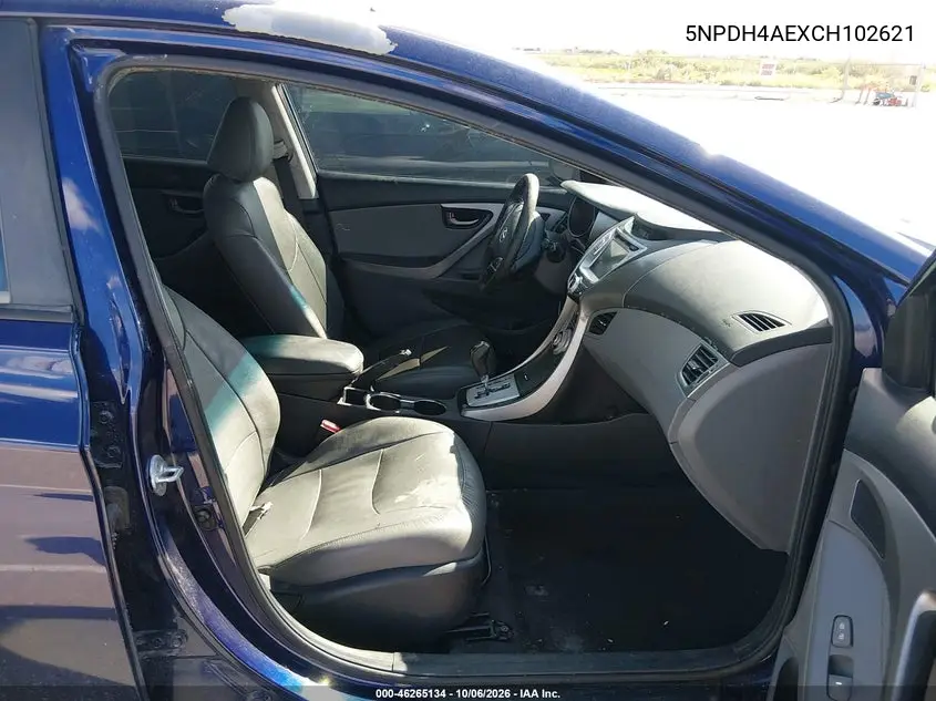 2012 HYUNDAI ELANTRA VIN 5NPDH4AEXCH102621 — фото 5