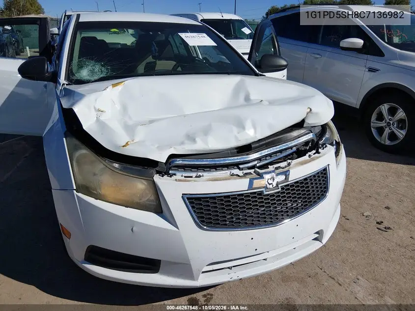 2012 CHEVROLET CRUZE VIN 1G1PD5SH8C7136982 — фото 6