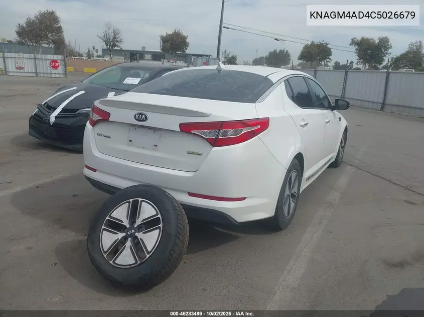 KIA OPTIMA 2012, VIN KNAGM4AD4C5026679