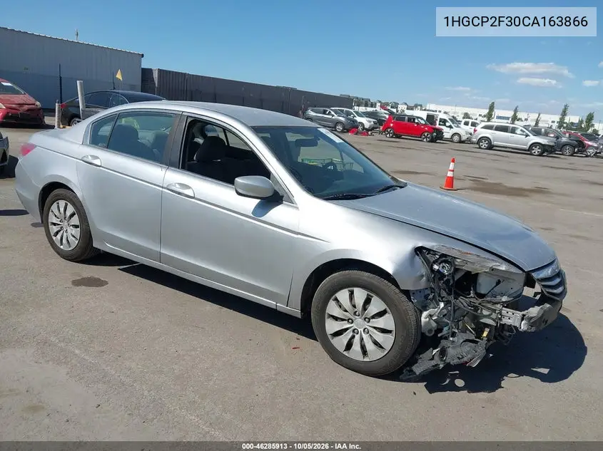 HONDA ACCORD 2012, VIN 1HGCP2F30CA163866