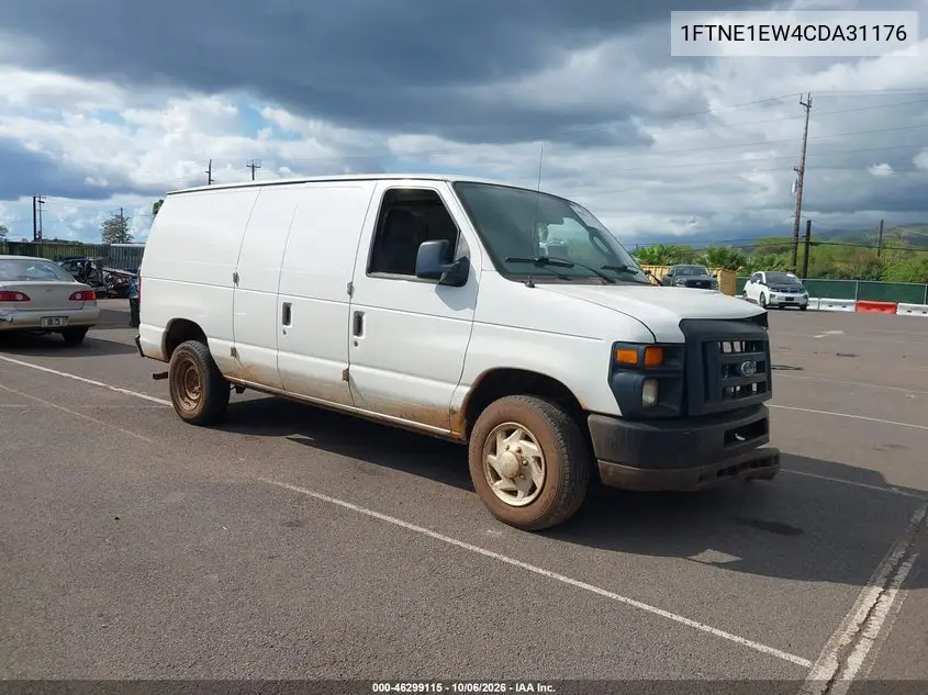 FORD ECONOLINE 2012, VIN 1FTNE1EW4CDA31176