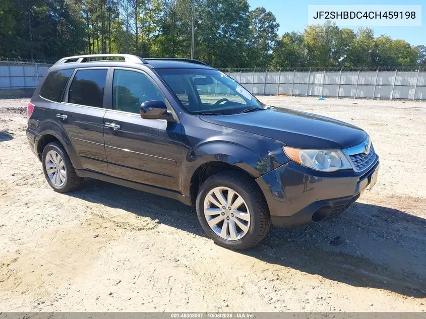 SUBARU FORESTER 2012, VIN JF2SHBDC4CH459198