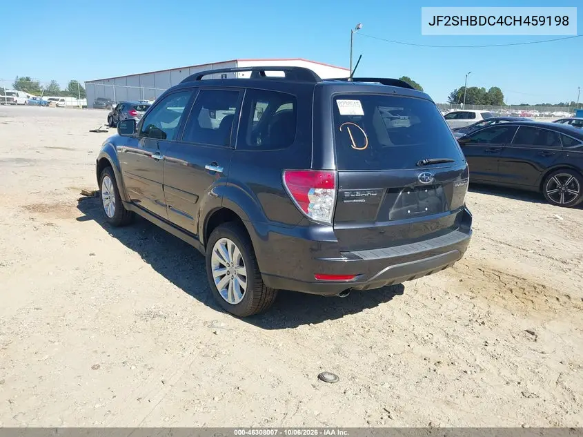 2012 SUBARU FORESTER VIN JF2SHBDC4CH459198 — фото 3