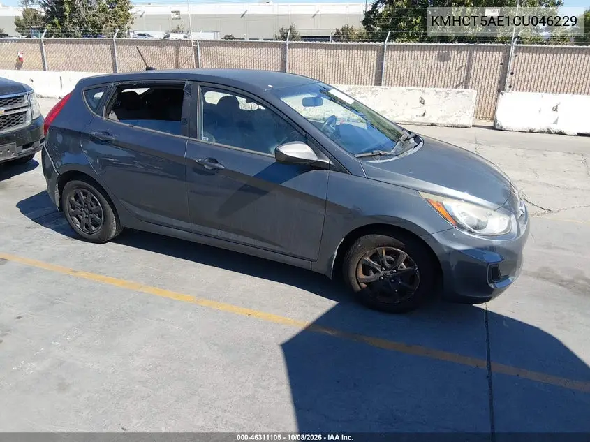 HYUNDAI ACCENT 2012, VIN KMHCT5AE1CU046229