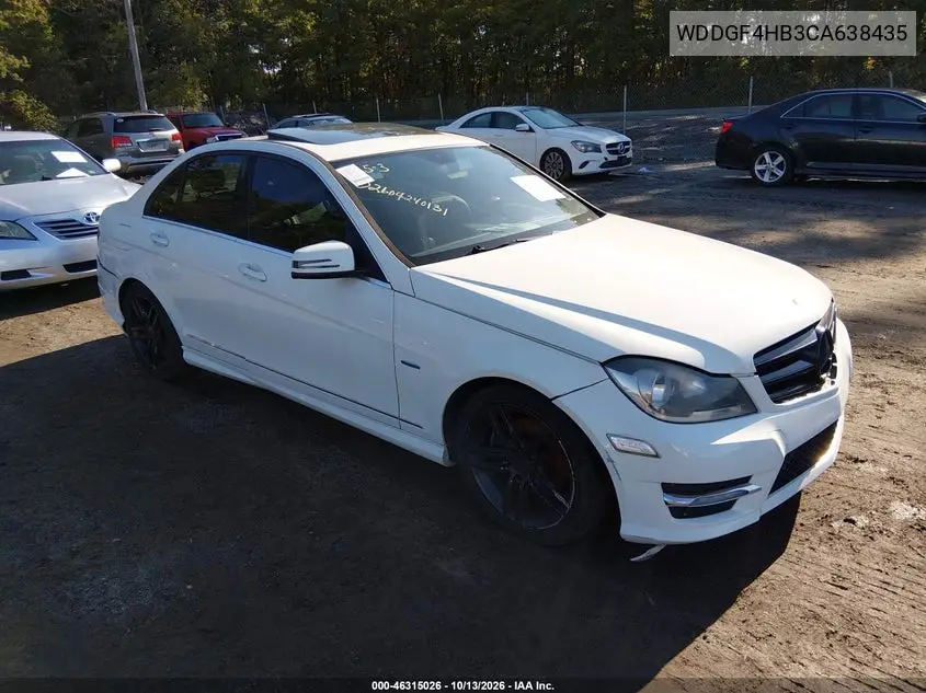 MERCEDES C-KLASSE 2012, VIN WDDGF4HB3CA638435