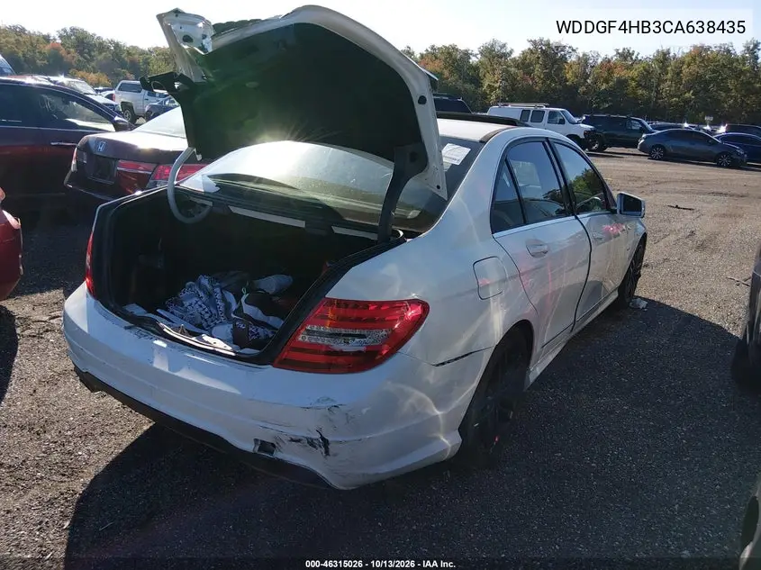 2012 MERCEDES C-KLASSE VIN WDDGF4HB3CA638435 — фото 4