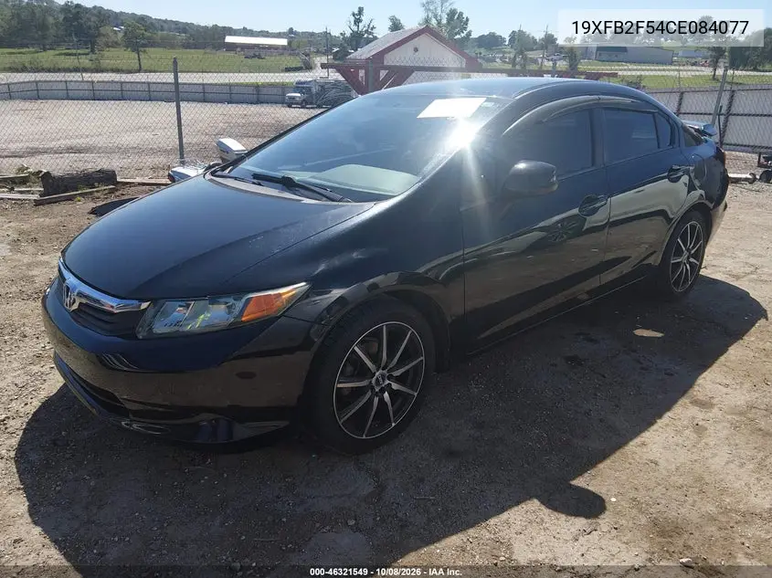 2012 HONDA CIVIC VIN 19XFB2F54CE084077 — фото 2