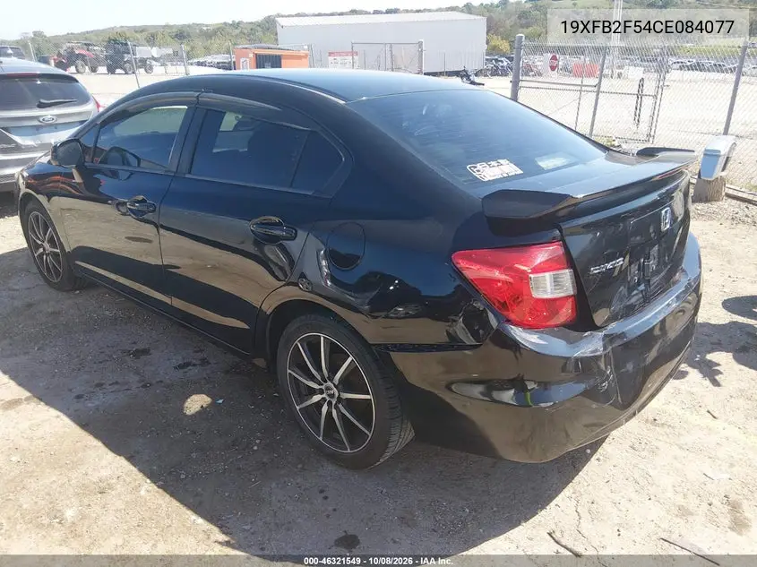 2012 HONDA CIVIC VIN 19XFB2F54CE084077 — фото 3