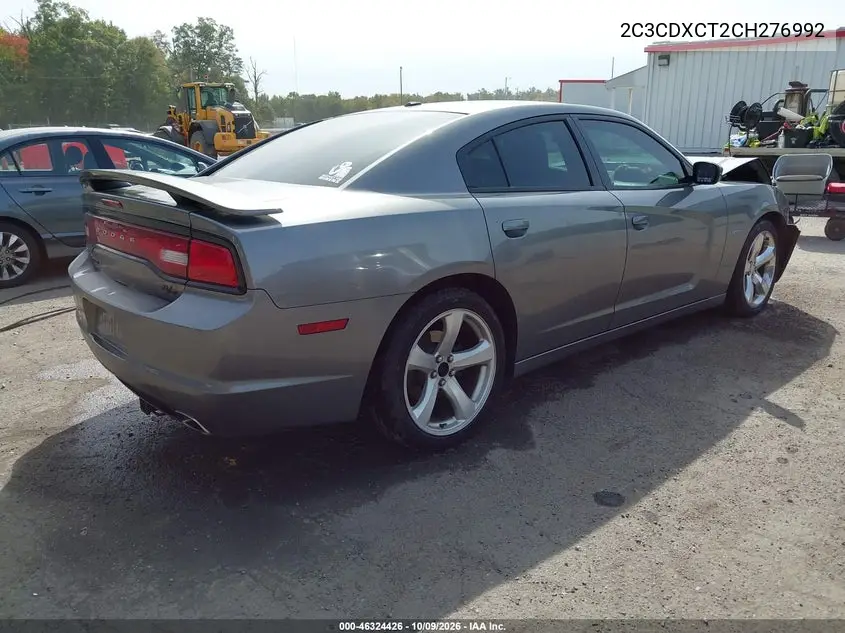 2012 DODGE CHARGER VIN 2C3CDXCT2CH276992 — фото 4