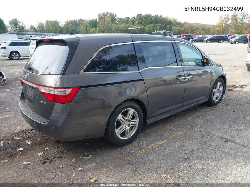 2012 HONDA ODYSSEY VIN 5FNRL5H94CB032499 — фото 4
