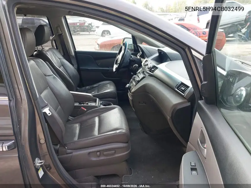 2012 HONDA ODYSSEY VIN 5FNRL5H94CB032499 — фото 5