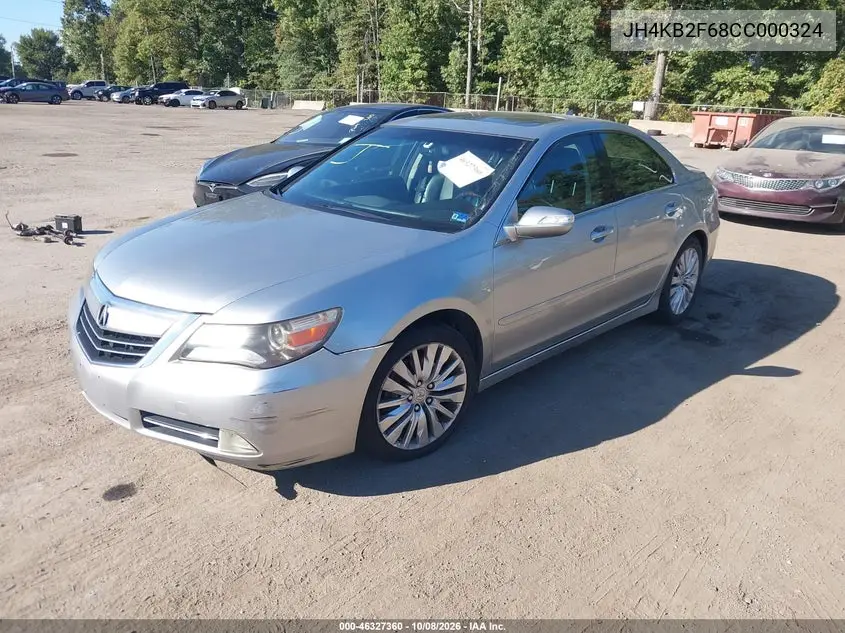 2012 ACURA RL VIN JH4KB2F68CC000324 — фото 2