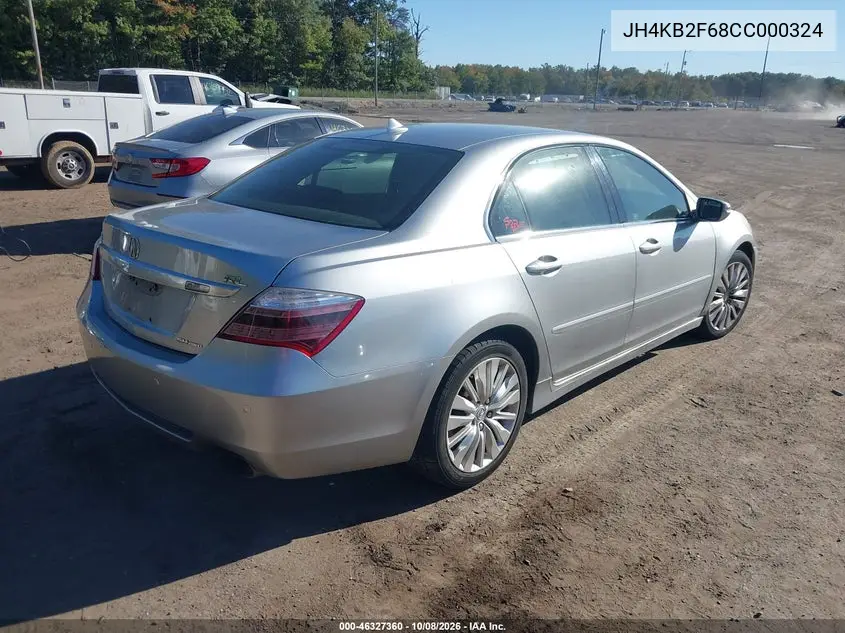 2012 ACURA RL VIN JH4KB2F68CC000324 — фото 4