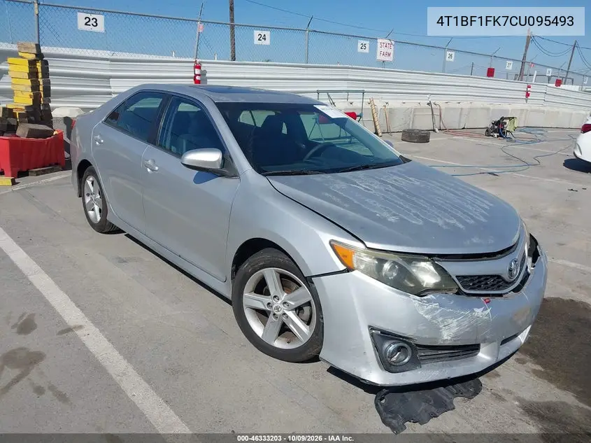 TOYOTA CAMRY 2012, VIN 4T1BF1FK7CU095493