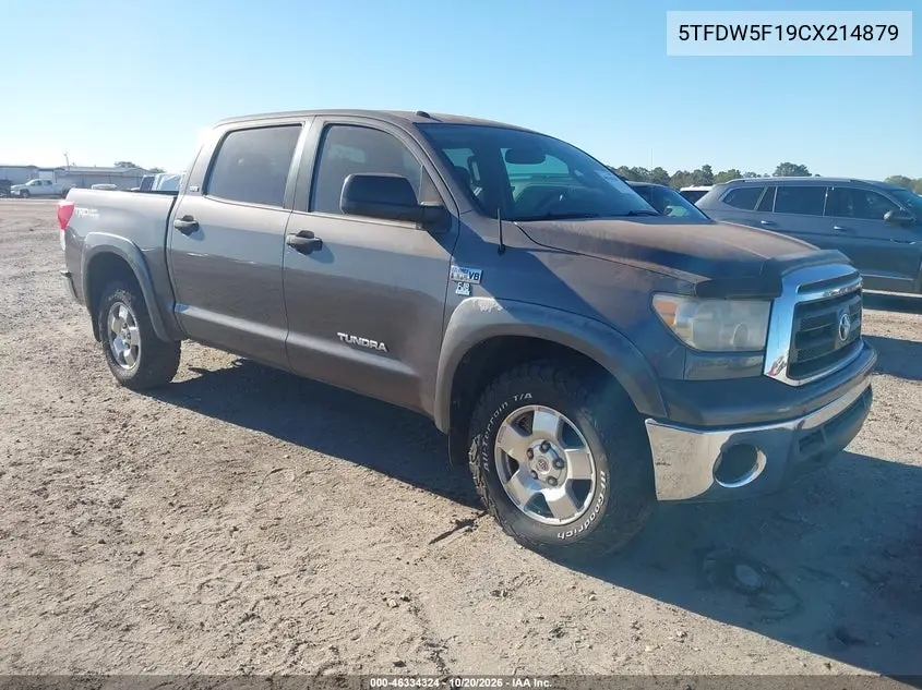 TOYOTA TUNDRA 2012, VIN 5TFDW5F19CX214879