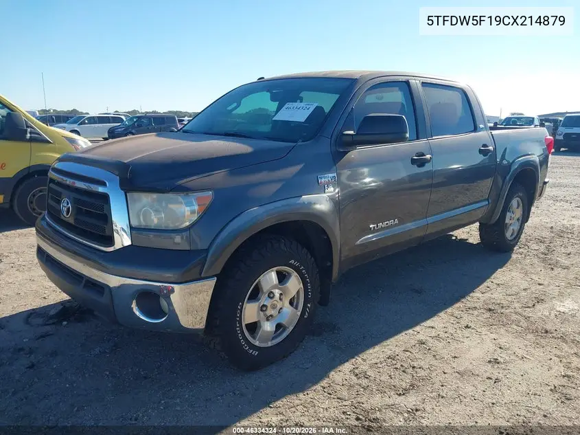 2012 TOYOTA TUNDRA VIN 5TFDW5F19CX214879 — фото 2