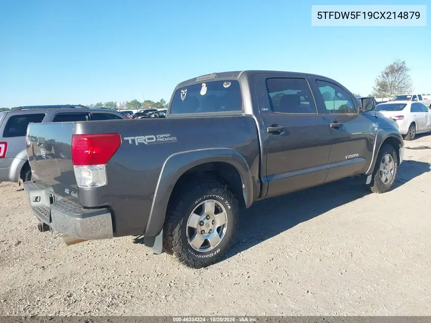 2012 TOYOTA TUNDRA VIN 5TFDW5F19CX214879 — фото 4