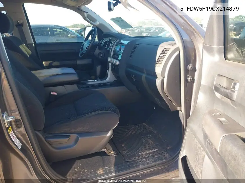 2012 TOYOTA TUNDRA VIN 5TFDW5F19CX214879 — фото 5