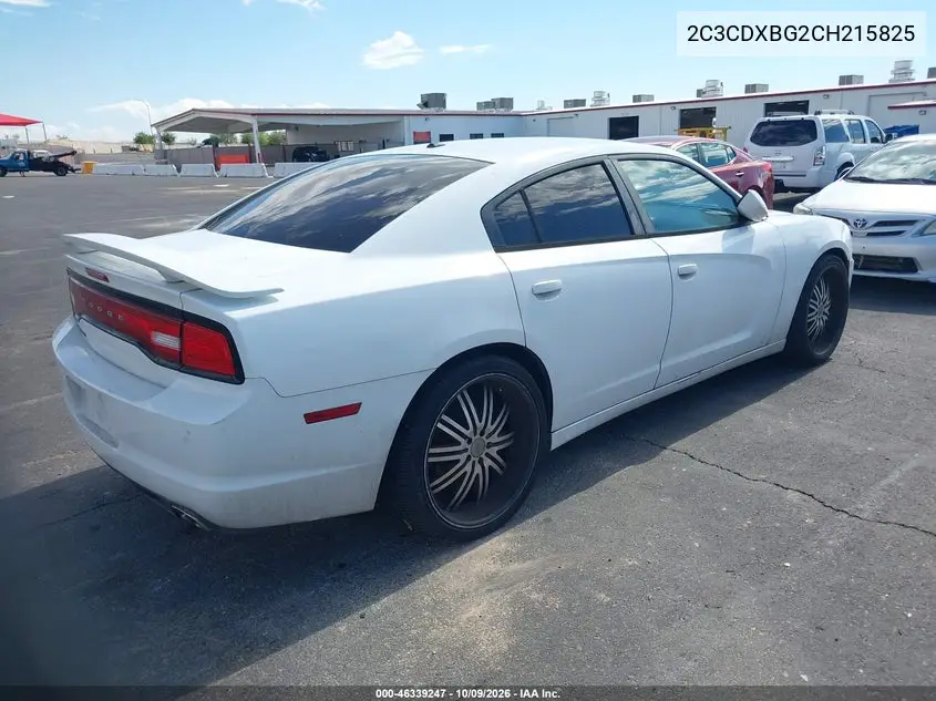 2012 DODGE CHARGER VIN 2C3CDXBG2CH215825 — фото 4